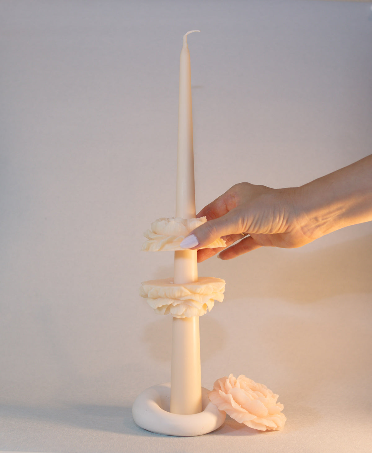 Bloom Taper Candle | 3-Piece Floral Set