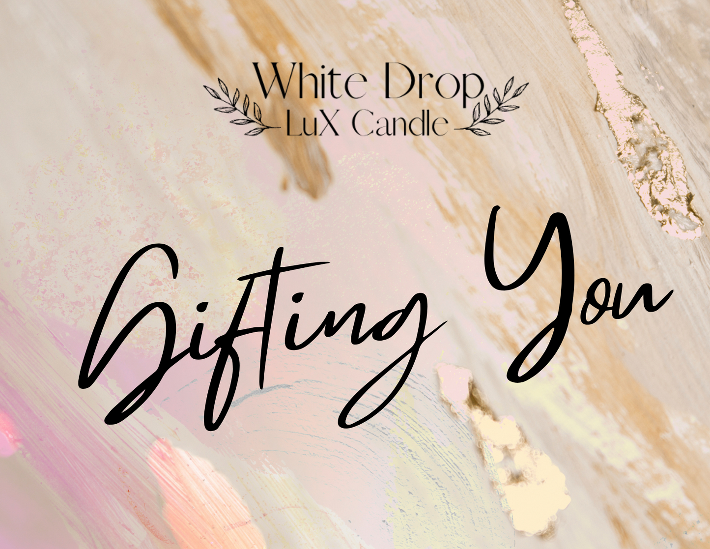 White Drop candle Gift Card