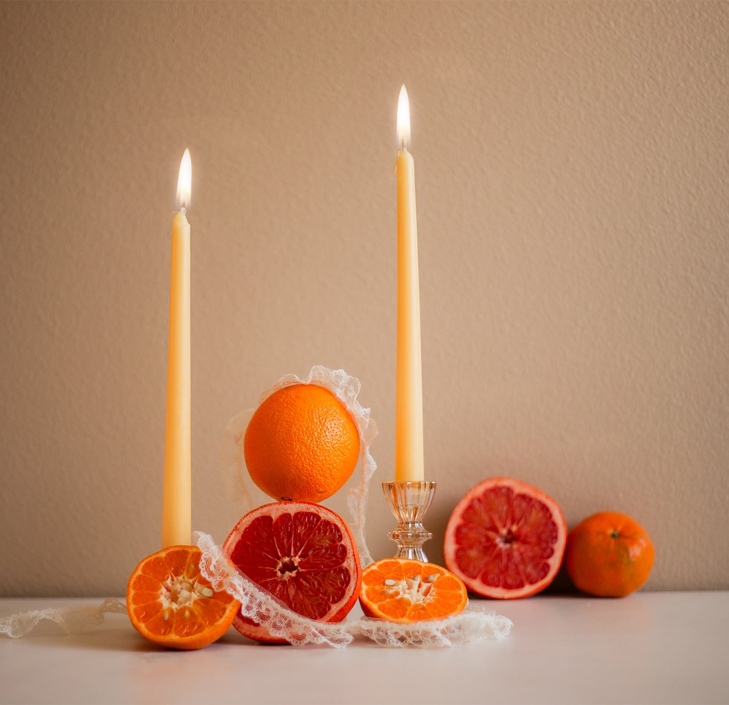 Handmade Serene Trio - Scented: Crystalline Amber & Orange Clove