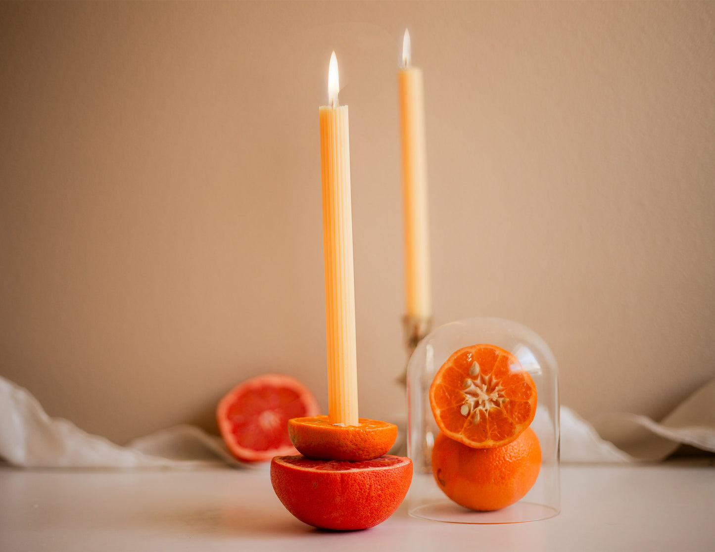 Handmade Serene Trio - Scented: Crystalline Amber & Orange Clove