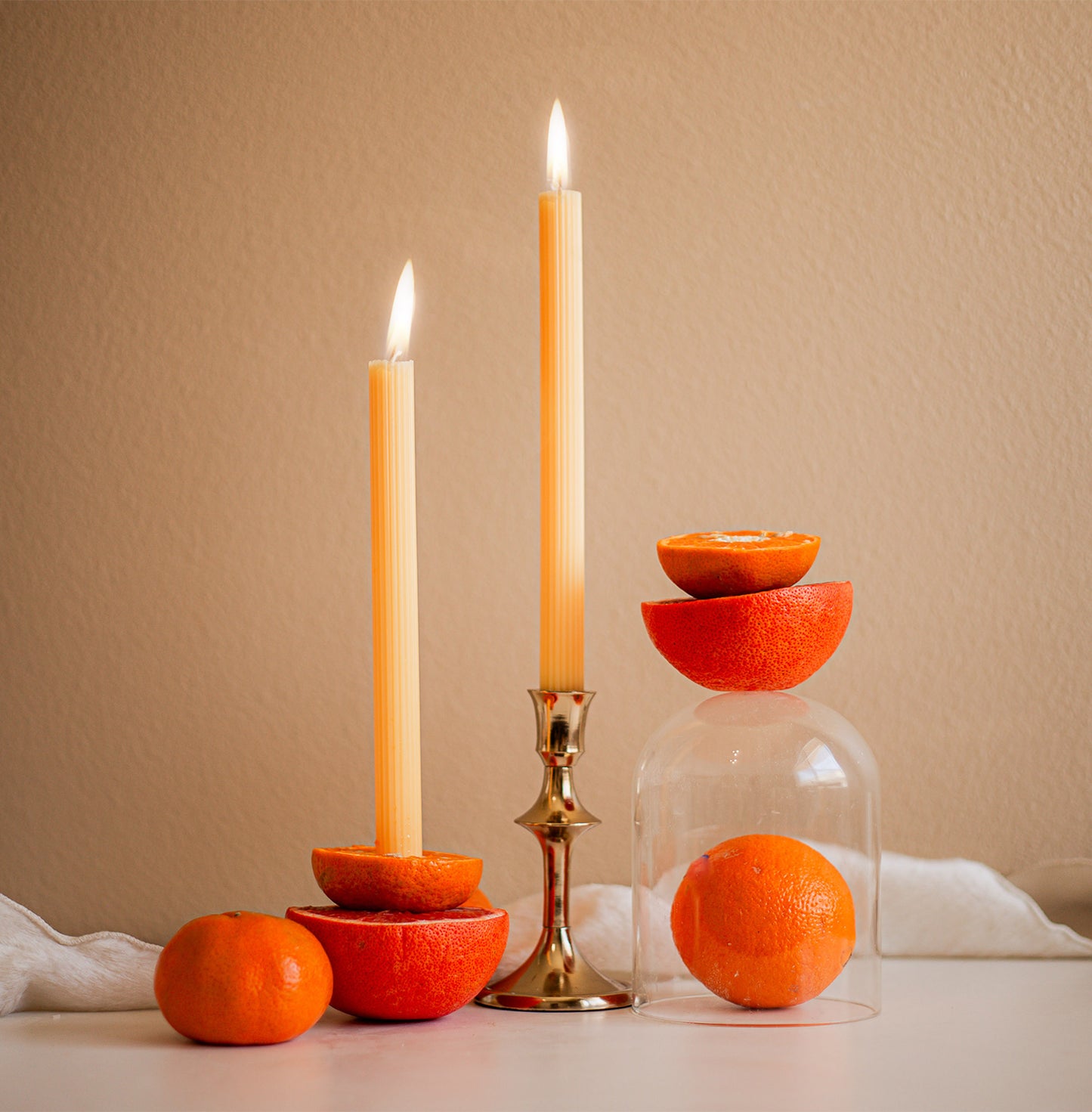 Handmade Serene Trio - Scented: Crystalline Amber & Orange Clove