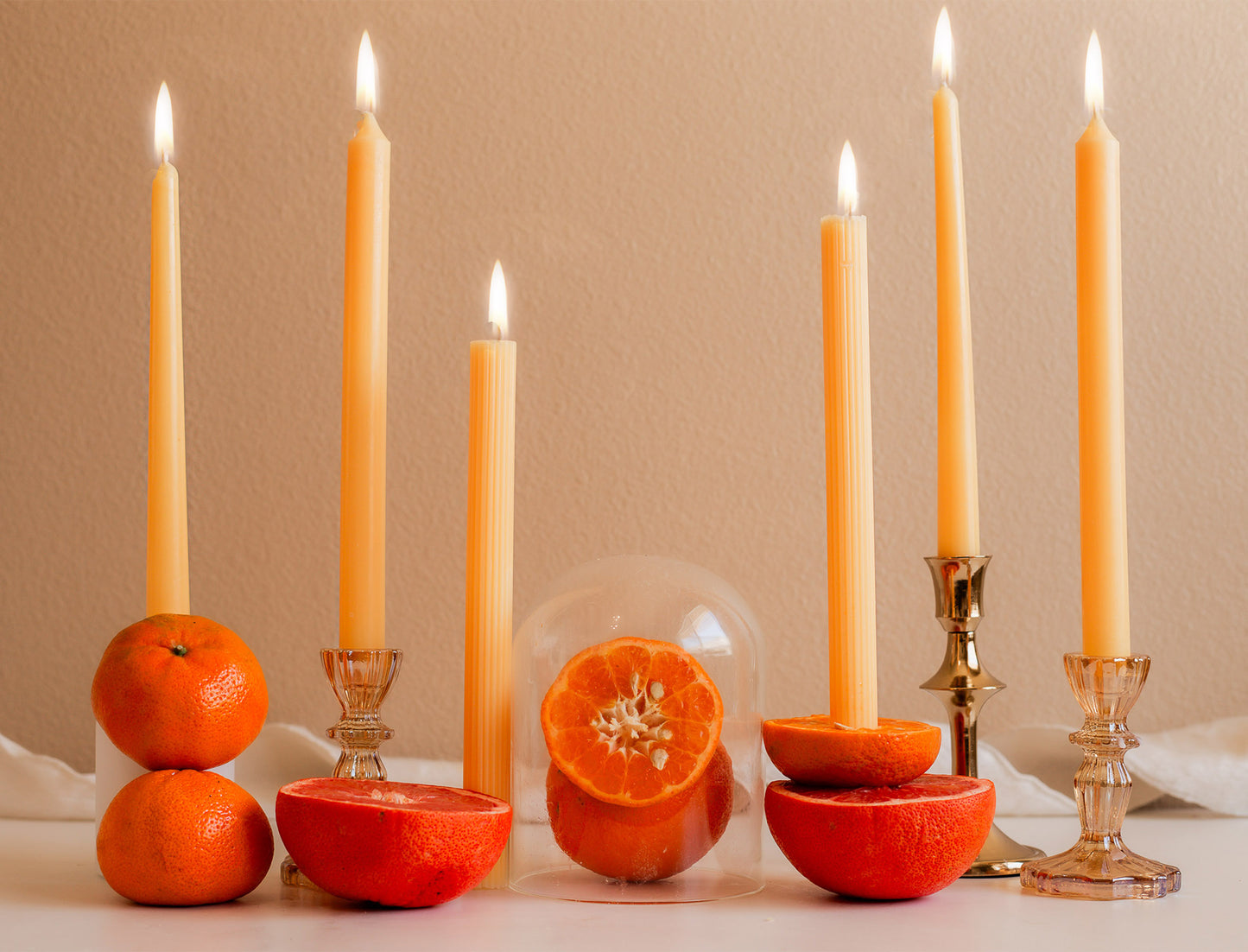 Handmade Serene Trio - Scented: Crystalline Amber & Orange Clove