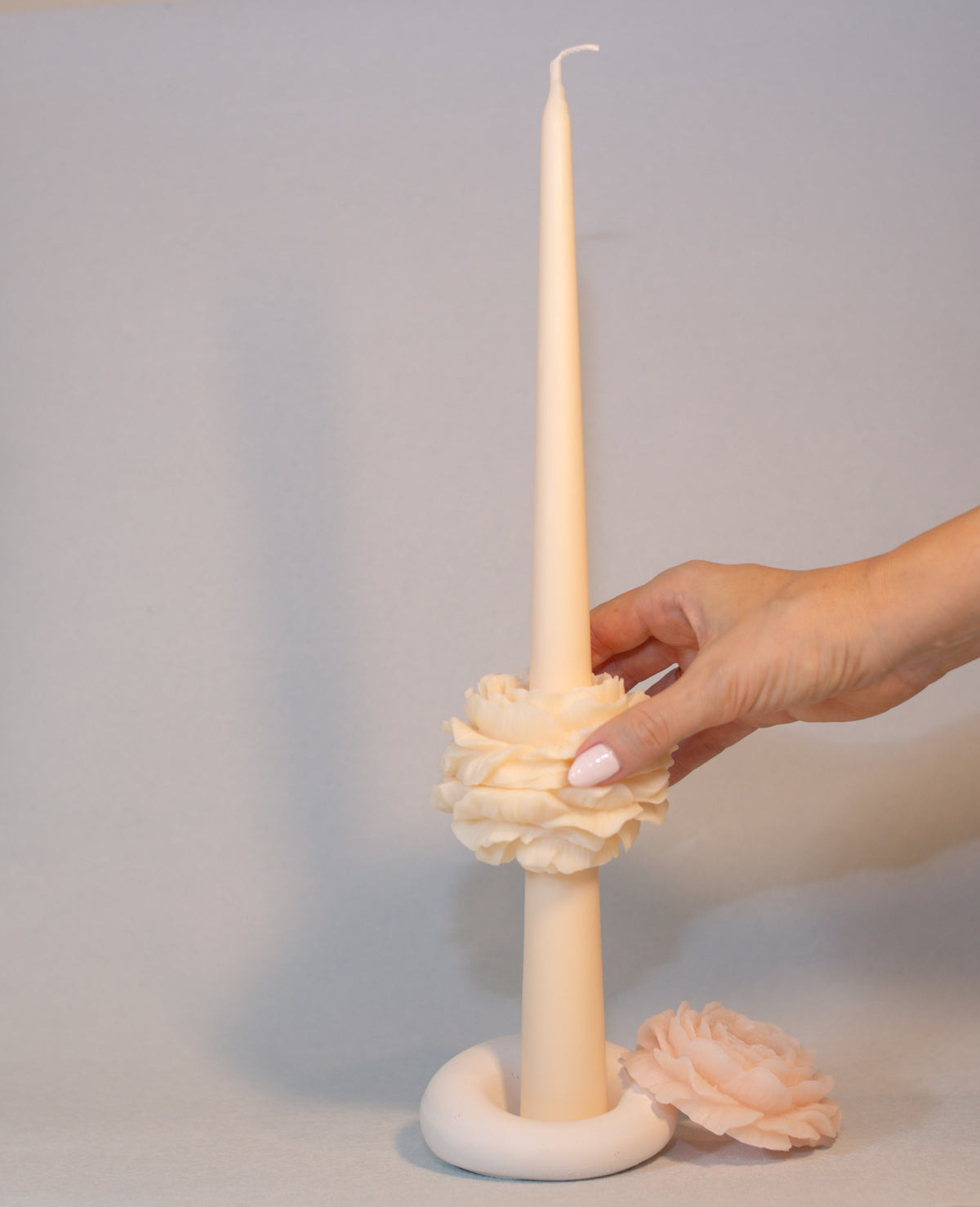 Bloom Taper Candle | 3-Piece Floral Set