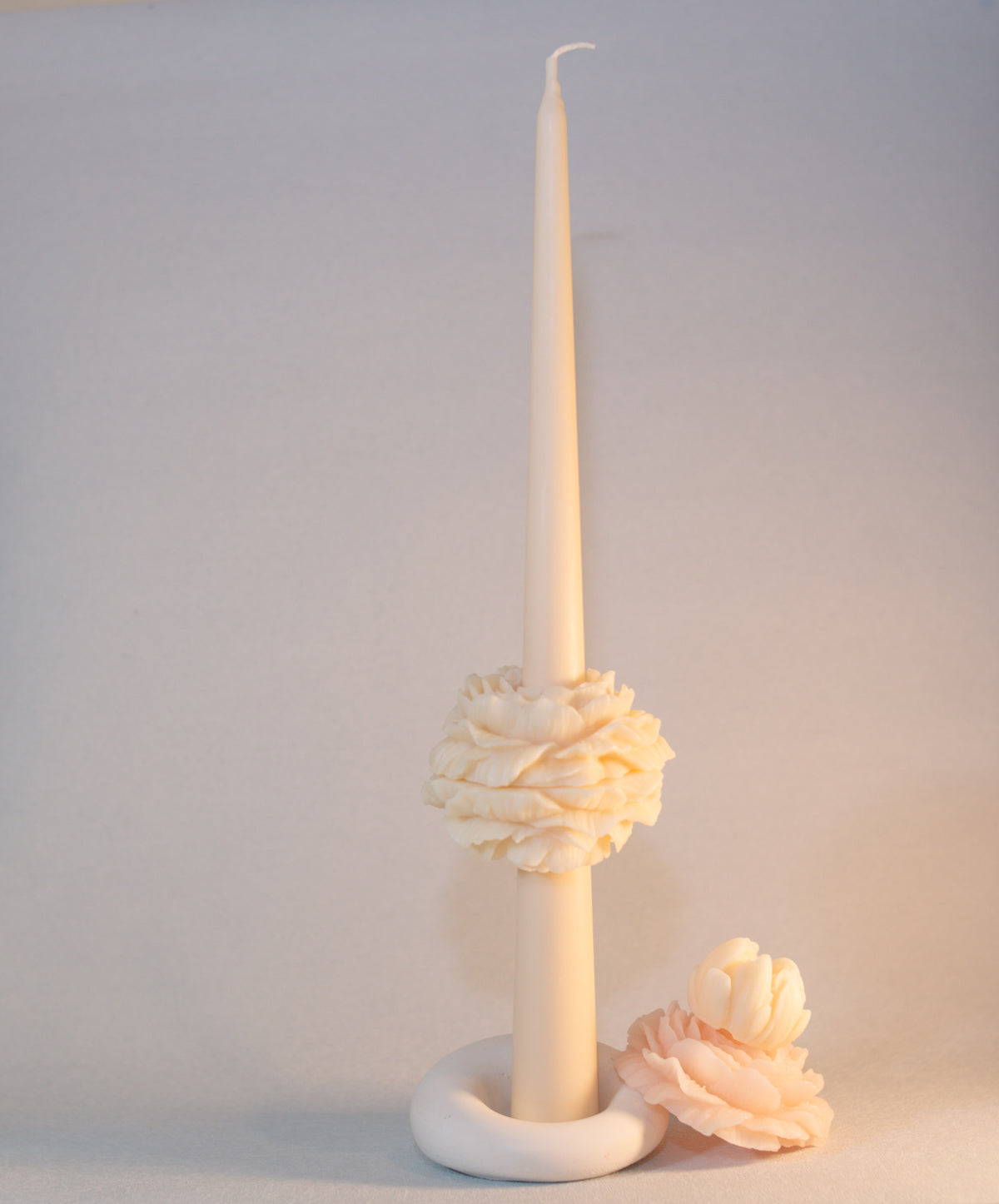 Bloom Taper Candle | 3-Piece Floral Set